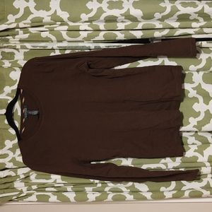 Brown Long Sleeved Ralph Lauren Shirt